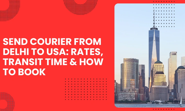 Send Courier from Delhi to USA: Rates, Transit Time & How to Book